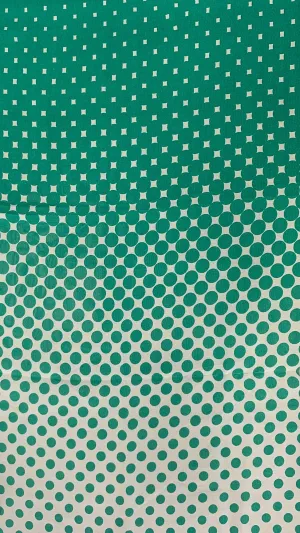 POLY HI MULTI CHIFFON PRINTED DIMINISHING DOTS NON-STRETCHED WOVEN<br><h6>1-EMERALD BRT<br>029PRT-GEO7</h6>