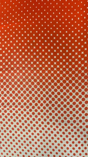 POLY HI MULTI CHIFFON PRINTED DIMINISHING DOTS NON-STRETCHED WOVEN<br><h6>2-CORAL RED<br>029PRT-GEO7</h6>