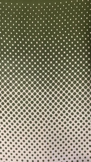 POLY HI MULTI CHIFFON PRINTED DIMINISHING DOTS NON-STRETCHED WOVEN<br><h6>5-OLIVE<br>029PRT-GEO7</h6>