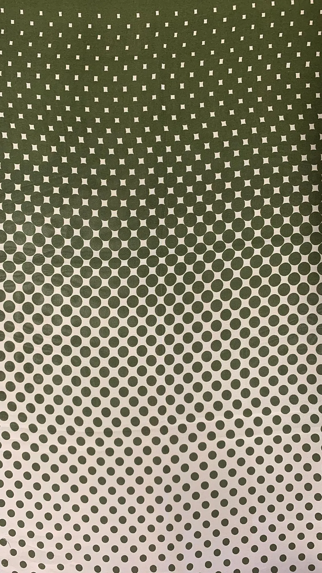 POLY HI MULTI CHIFFON PRINTED DIMINISHING DOTS NON-STRETCHED WOVEN<br><h6>5-OLIVE<br>029PRT-GEO7</h6>