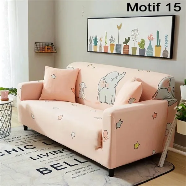 Printed Sofa Cushion Cover