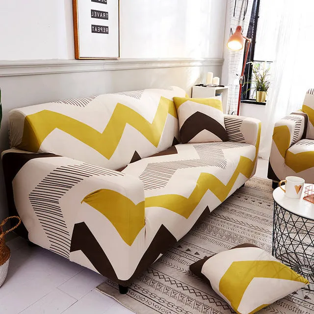 Printed Sofa Cushion Cover