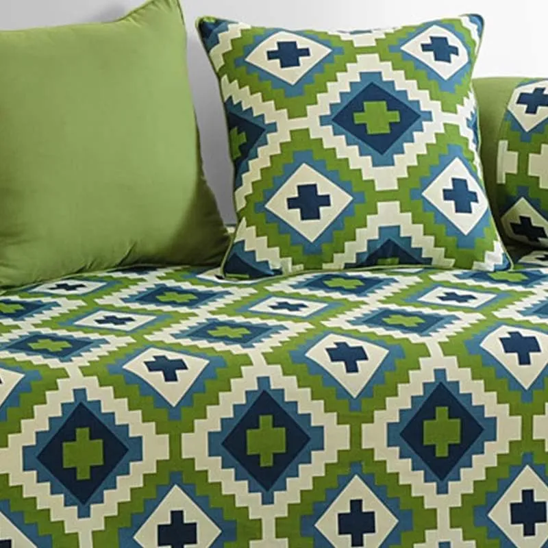 Rangoli Green Diwan Set