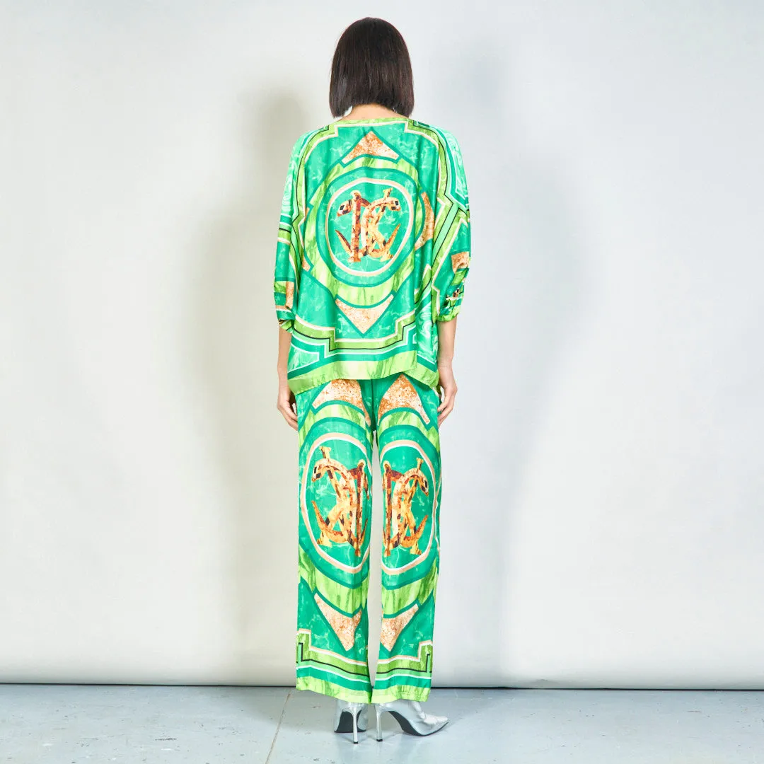 Regal medallion wide-leg pants wholesale