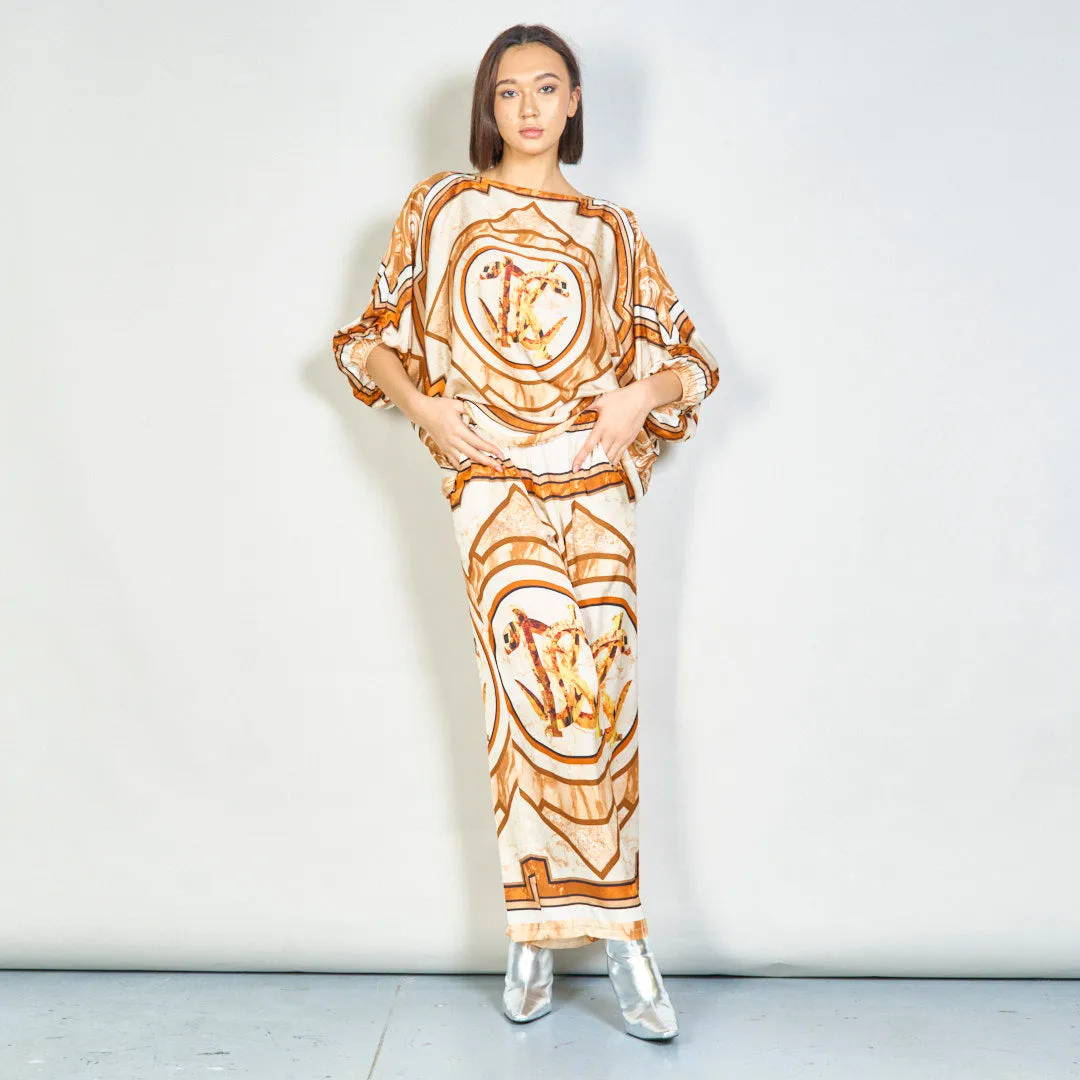 Regal medallion wide-leg pants wholesale