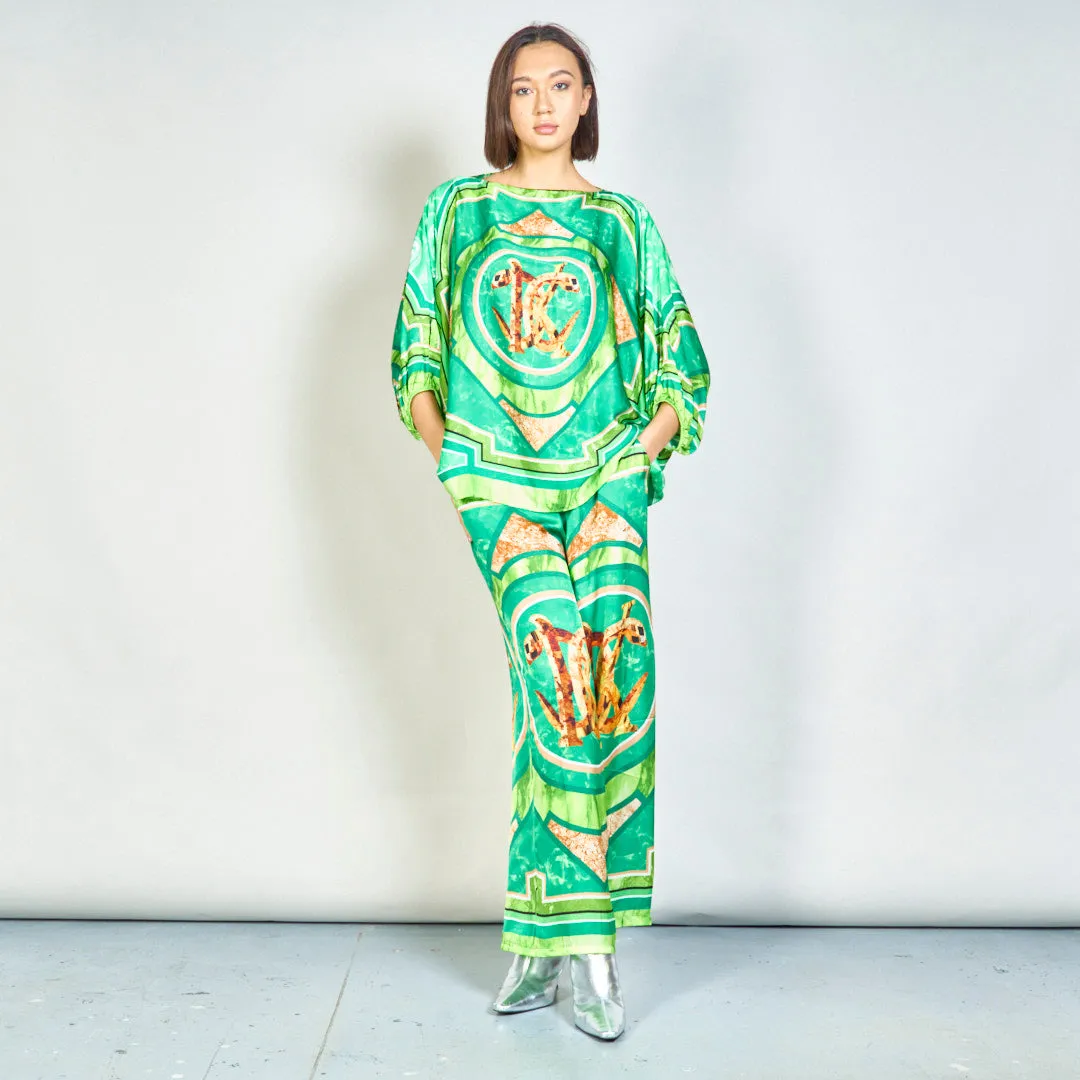 Regal medallion wide-leg pants wholesale