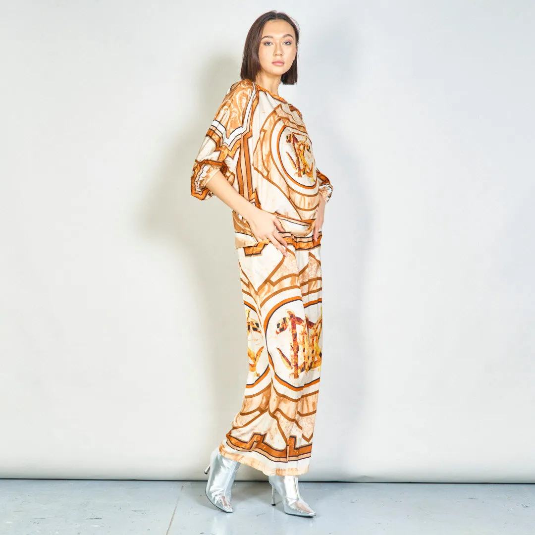 Regal medallion wide-leg pants wholesale