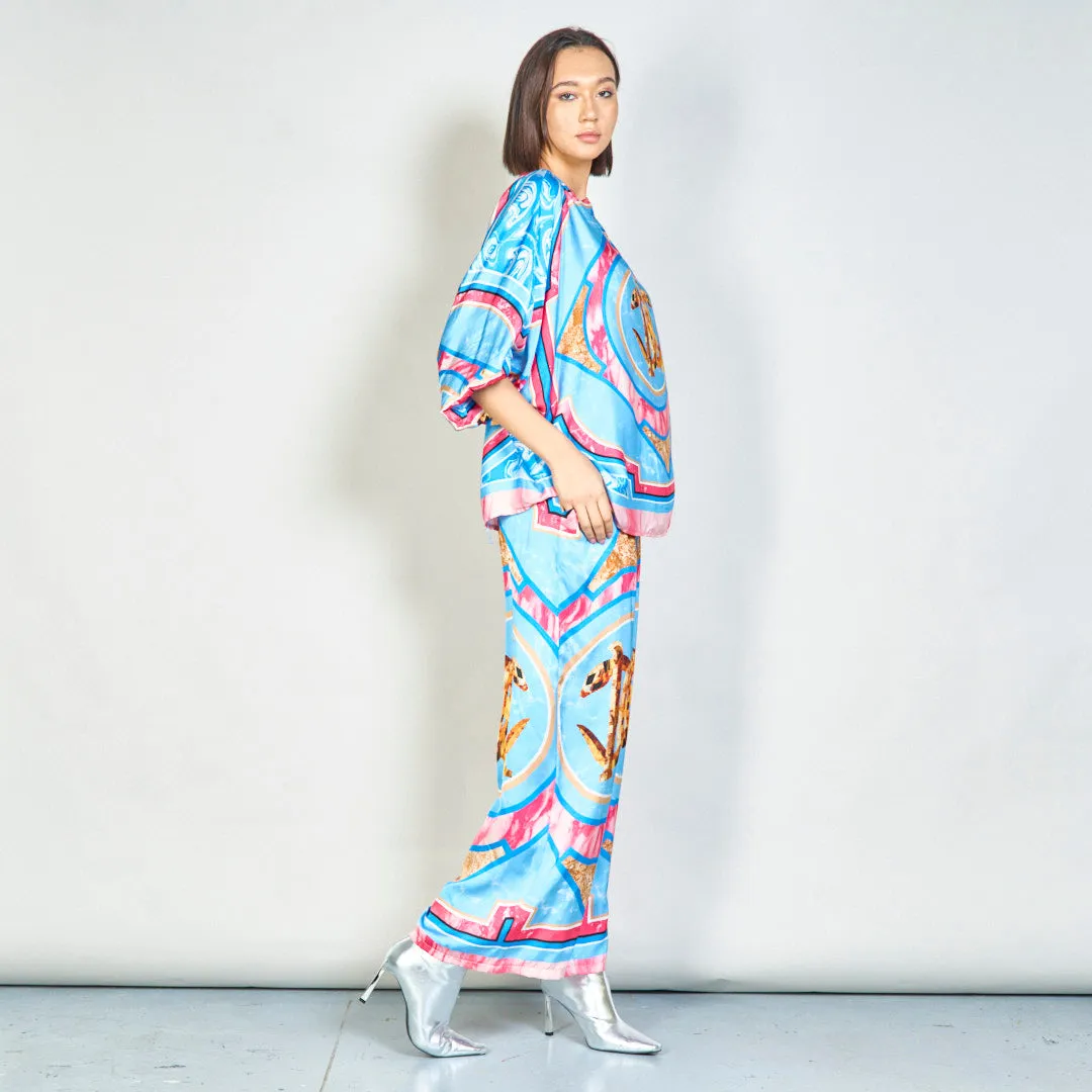 Regal medallion wide-leg pants wholesale