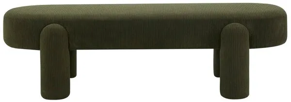 Safavieh Couture Laurence Corduroy Bench, SFV5110