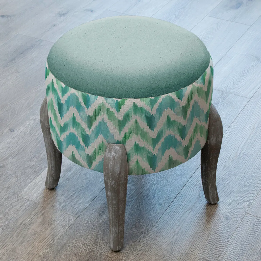 Savannah Printed Finn Footstool Isla