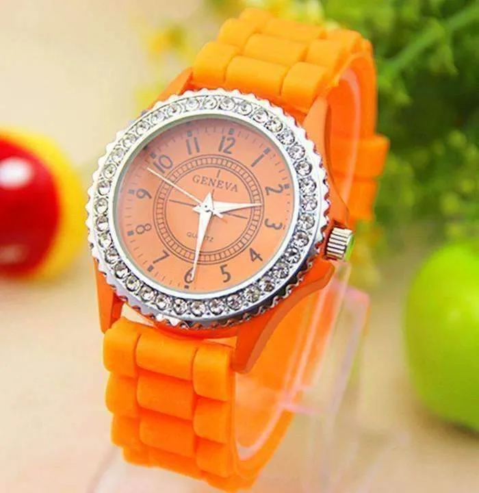 Sparkly Silky Silicone Watch For Woman - Choose Your Color