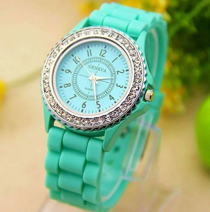 Sparkly Silky Silicone Watch For Woman - Choose Your Color