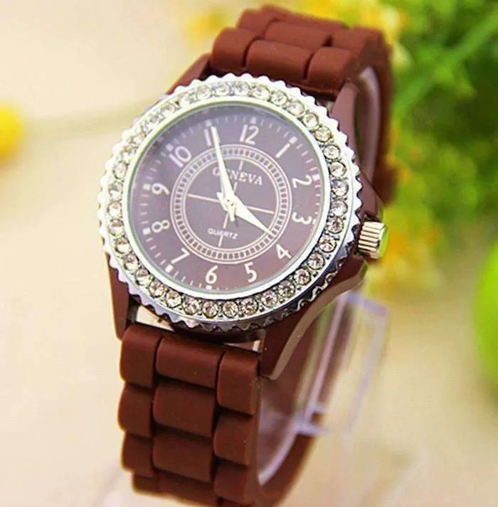 Sparkly Silky Silicone Watch For Woman - Choose Your Color