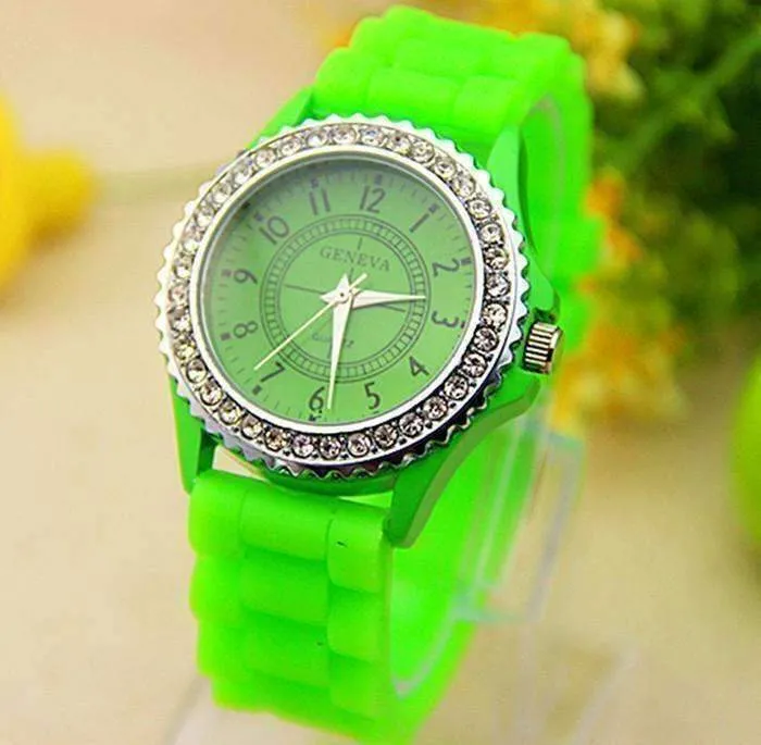 Sparkly Silky Silicone Watch For Woman - Choose Your Color