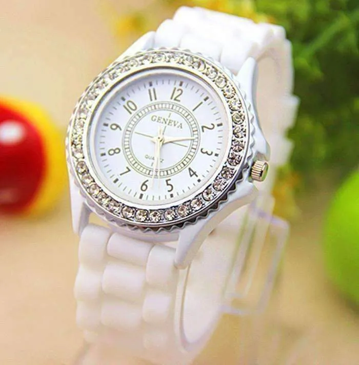 Sparkly Silky Silicone Watch For Woman - Choose Your Color