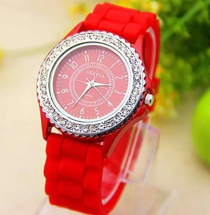 Sparkly Silky Silicone Watch For Woman - Choose Your Color