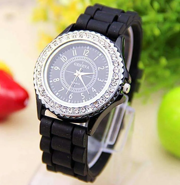 Sparkly Silky Silicone Watch For Woman - Choose Your Color