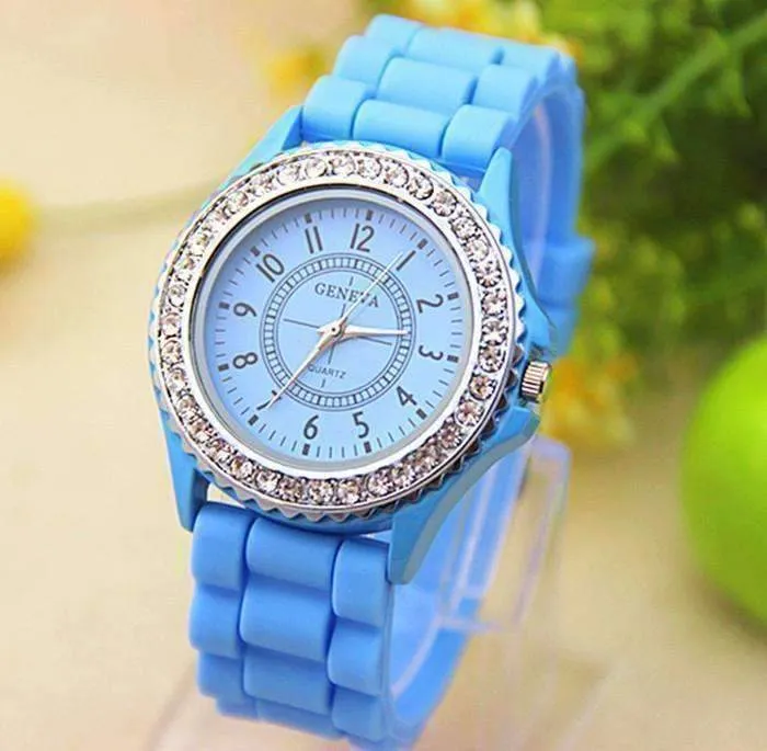 Sparkly Silky Silicone Watch For Woman - Choose Your Color
