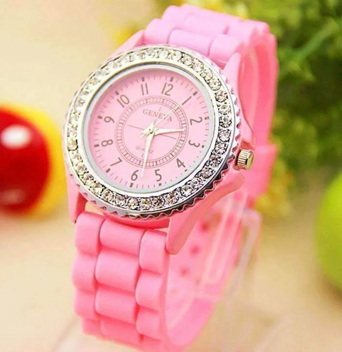 Sparkly Silky Silicone Watch For Woman - Choose Your Color