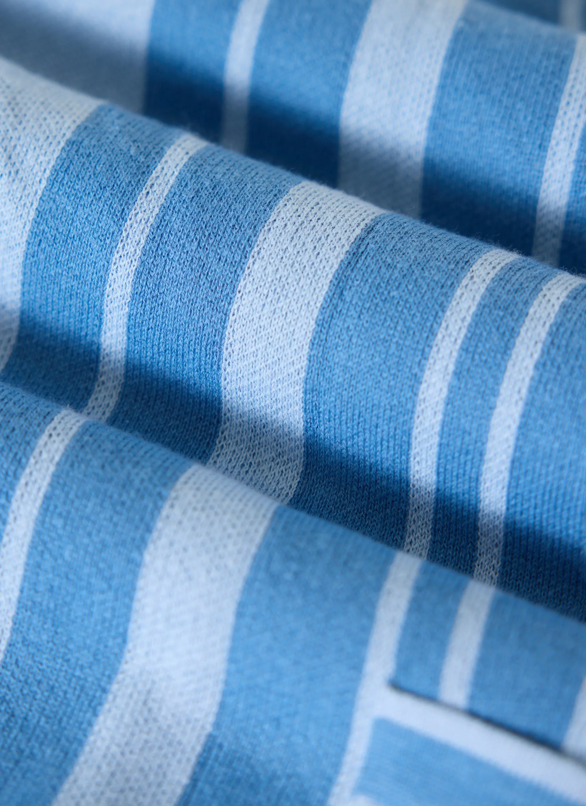 Striped Knitted Shirt | Percival x Ilaria | Blue