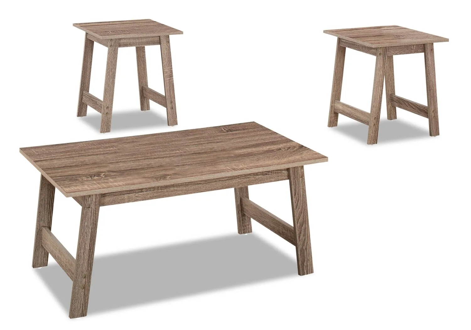 Waddington 3-Piece Coffee and Two End Tables Package - Taupe