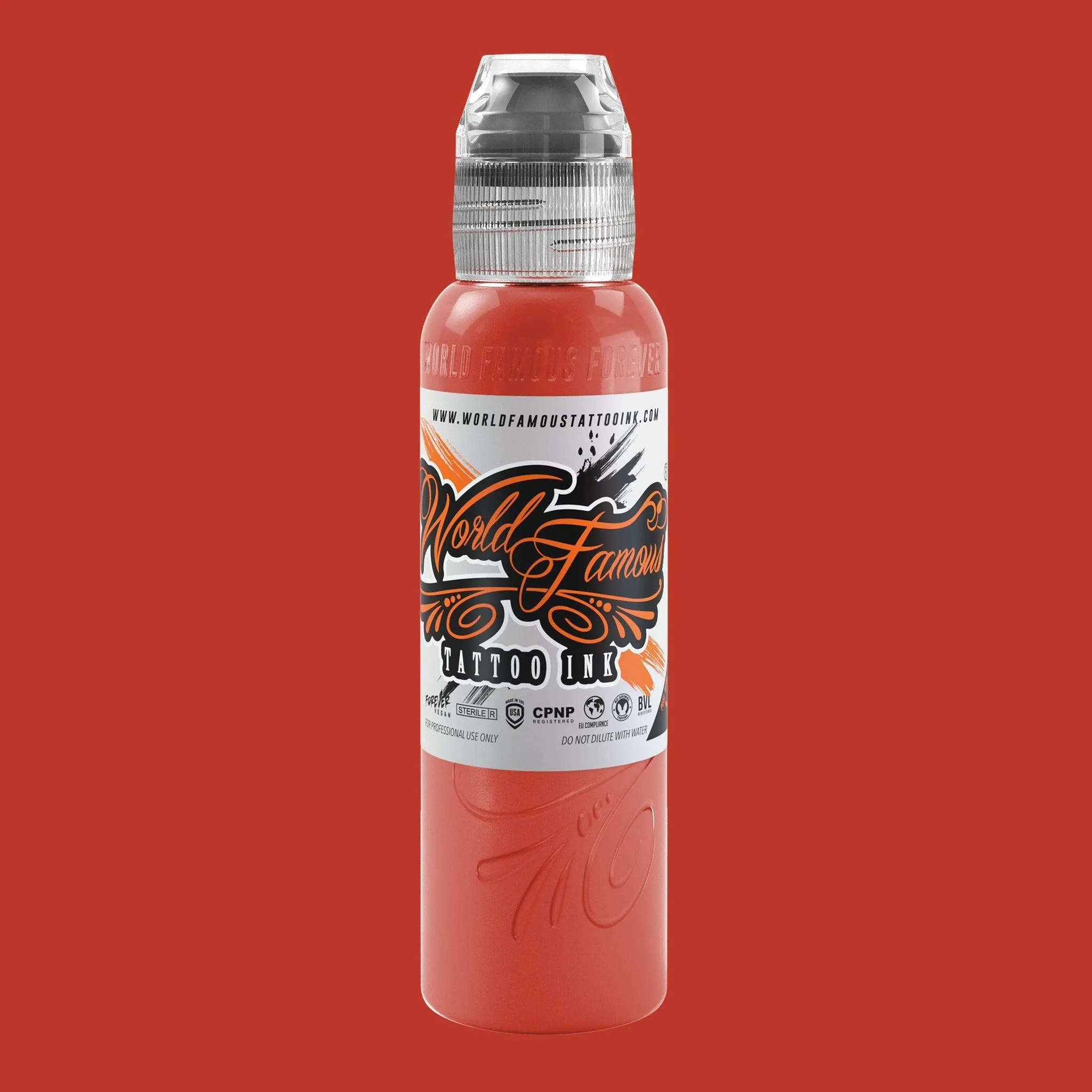 World Famous 4 Color Dima NBK Fire Red Set Tattoo Ink