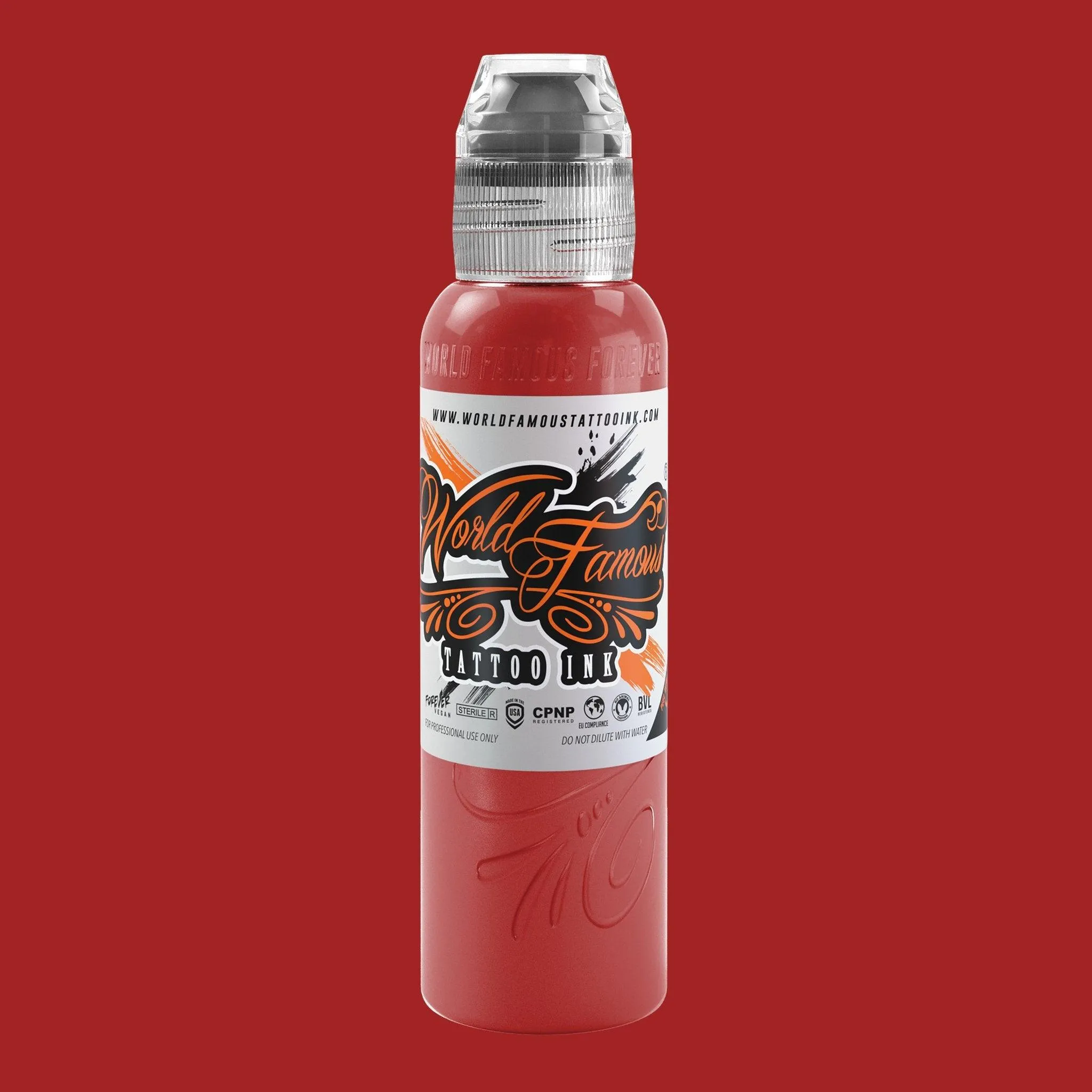 World Famous 4 Color Dima NBK Fire Red Set Tattoo Ink